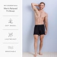 thumbnail image 3 of Fishers Finery Mens Boxers; Modal Cotton Microfiber Blend; 3 Pack (Black, S), 3 of 5