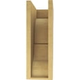 thumbnail image 4 of 6"W x 12"D x 18"H Classic Asheboro Rough Cedar Woodgrain TimberThane Corbel, Primed Tan, 4 of 6