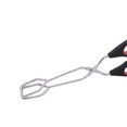 thumbnail image 6 of Scissor Tongs, Heavy Duty Stainless Steel Cooking Tongs With Silicone Kitchen Food Baking Bread Clamp BBQ Grilling Wire Tongs, Black-Medium, 6 of 6