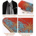 thumbnail image 6 of KuKuzhu Thick Shawl Poncho Open Front Cardigan Ruana Cape Knit Scarves Blanket Oversized Sweaters Winter Cloak, 6 of 7