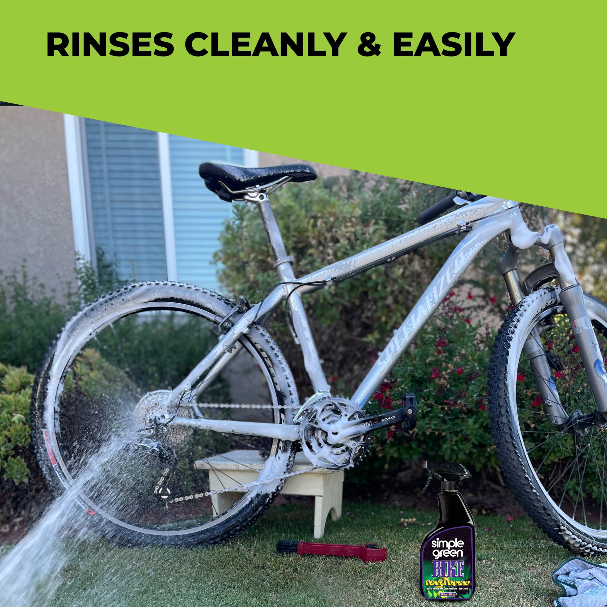 Simple Green Bike Cleaner & Degreaser - 24 oz Spray Bottle – Bicycle  Warehouse