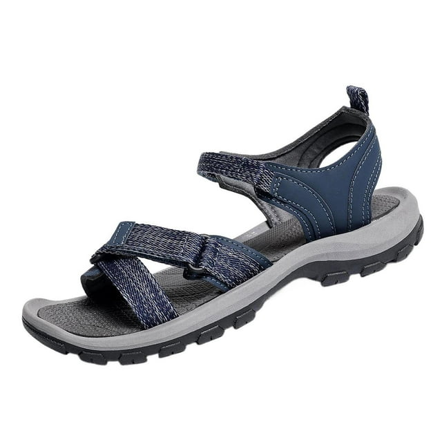 WRKEKC Womens Sandals Solid Color Elastic Strap Round Toe Open Toe Soft Sole Flat Sandals Breathable Casual Spring Summer