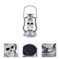 thumbnail image 3 of 1Set Silver Skull Shape Retro Handheld Design Lamp for Halloween Outdoor Decor, 3 of 5
