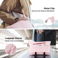 thumbnail image 3 of Manta de viaje Bedsure Airplane Compact con bolsa de almacenamiento rosa, 3 of 7
