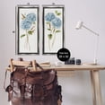 thumbnail image 3 of Stupell Industries Blue Hydrangea Long Stems Botanical & Floral Painting Gray Floater Framed Canvas Art Print Wall Art, 15 x 31, Set of 2, 3 of 9