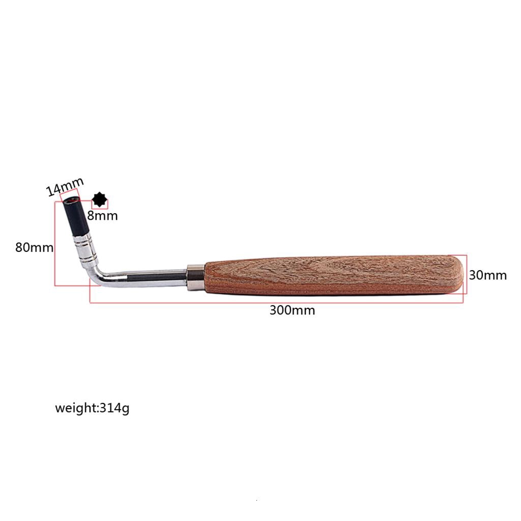 Yihuala Tuning Hammer Wrench Tool Piano Tuning Hammer L-shape Square Wrench Tuner Spanner Tip String Pin Repair Tools For Piano