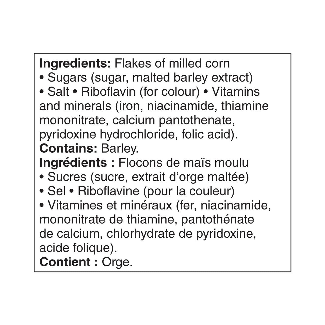 Céréales Flocons de maïs givrés Great Value 794 g