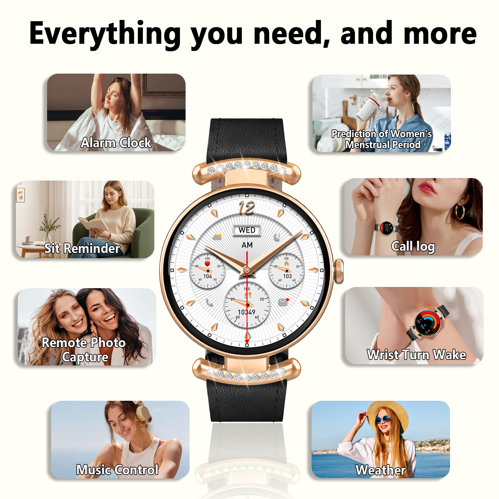 Geryst Smart Watch for Women 1.2" AMOLED Round photo 4