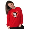 thumbnail image 4 of Betty Boop Blowing Kisses Adorable Women Plus Size Crewneck Sweatshirt Brisco Brands 3X, 4 of 5