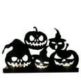 thumbnail image 2 of HBBKVI Halloween Decorations, Halloween Spooky Skeleton Ornament Party Ghost Festival Decoration Skeleton Candlestick Ornament, 2 of 3
