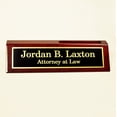 thumbnail image 4 of Desk Name Plates | Free Engraving | Custom Name Plates | (2" x 8" w/Card Slot), 4 of 4