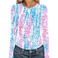 thumbnail image 1 of Ailaofu T-Shirt à Manches Longues Extensible Col Rond Côtelé Ajusté Décontracté Basique pour Femmes, 1 of 6