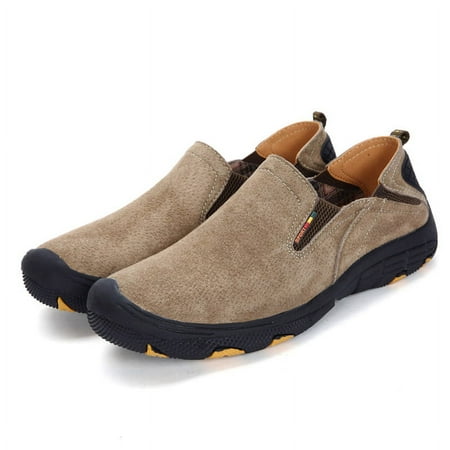 

Lopsie Men s Slip-On Loafer Shoes Flat Casual Walking shoes Slip Loafer