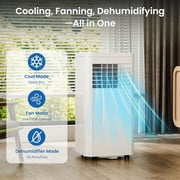 Havato Portable Air Conditioners 8,000 Btu, Quiet Portable Cooling AC Up to 350 Sq.Ft. , 3-1 AC Unit with Remote 24H Timer ,White