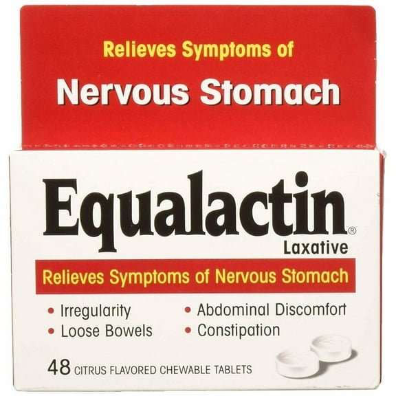 Equalactin Normal Bowel Movement Laxative Relief, Citrus, 48ct, 3-Pack