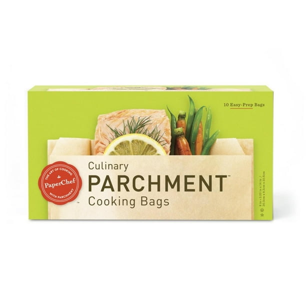 Culinary Parchment Cooking, 10 Bags (70010), Easy Healthy Way to Cook By PaperChef