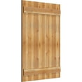 thumbnail image 2 of 32 1/4"W X 45"H Timbercraft Six 5 3/8" Boards Joined Board-N-Batten Shutters, Rough Sawn Western Red Cedar (Per Pair), 2 of 5