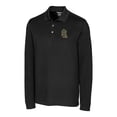 thumbnail image 2 of Men's Cutter & Buck  Black Salt Lake Bees Advantage Tri-Blend Pique Big & Tall Long Sleeve Polo, 2 of 3