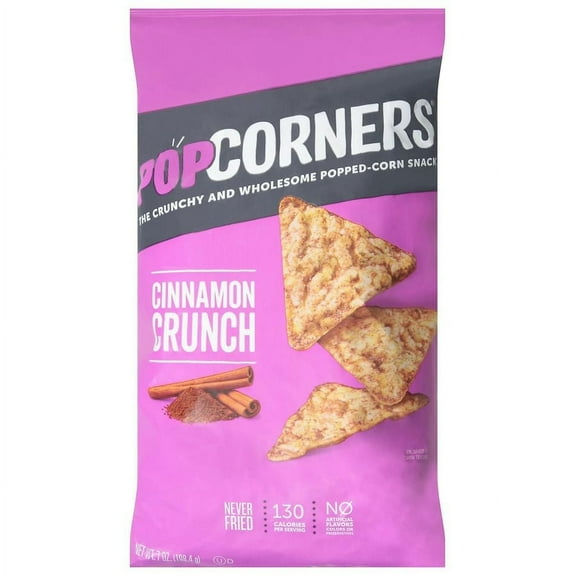 Popcorners Popped-Corn Snack, Cinnamon Crunch 7.0 oz Pack of 2