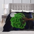 thumbnail image 4 of ZICANCN Night Illustration Anti-Pilling Flannel Bed Throw Blankets - Couch-Ultra-Soft Micro Fleece Sofa Bed Camping Travel Blanket for Adults 80"x60", 4 of 8