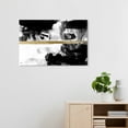 thumbnail image 2 of Halfway Black and White Abstract Wall Art Print Black 30x20, 2 of 5