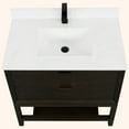 thumbnail image 3 of Legion Furniture 36" VANITY BROWN OAK FINISH KD ON LEGS WITH 1" THICK WHITE ARTIFICIAL STONE, 3 of 5