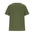 thumbnail image 4 of Birdeem Chemise Décontractée d'Été pour Femmes Col Rond Manches Courtes Imprimé Floral Ample, 4 of 12