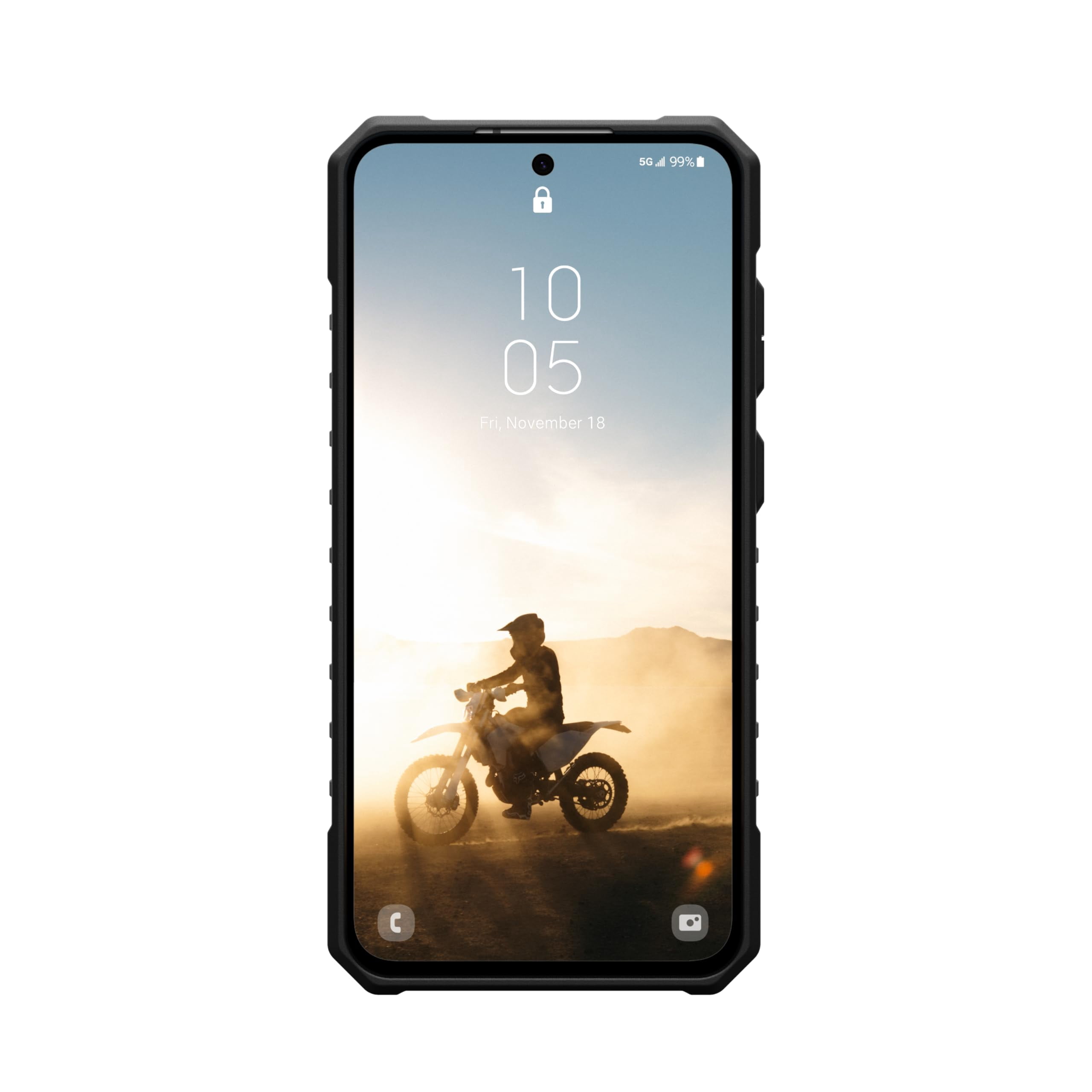 UAG Samsung Galaxy S24 FE Case Pathfinder Clear, Magnetic Charging Transparent Rugged Military Grade Dropproof Impact Resistant Protective Cover, Ash