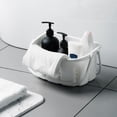 thumbnail image 1 of Plastic Shower Storage Basket With Hooks Carry Handle Open View Space-Saving Multifunctional Organizer For Bathroom Cosmetics Kitchen Item Vegetables Pantry Garage Office Home Storage Solution, 1 of 7