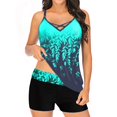 thumbnail image 1 of Betiyuaoe Women's Tankini Swimsuits Large Bikini Set Digital Print Suspender Beach Split Bathing Suits, 1 of 4