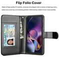 thumbnail image 6 of Takfox Moto G Stylus 5G 2024 Case, for Motorola Moto G Stylus 5G 2024 Wallet Case, PU Leather w Credit Card Holder Flip Cover [9 Card Slots][Kickstand] Magnetic Detachable Hard Case & Strap-Black, 6 of 9