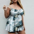 thumbnail image 3 of Traje de Baño de Moda de Alta Cintura de las Mujeres de Estilo de Falda Impresa de Gran Tamaño para la Playa, 3 of 3