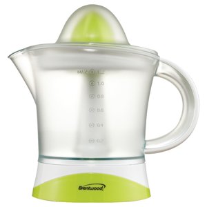 Brentwood Electric Citrus Juicer, 40 Oz, Clear