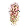 thumbnail image 2 of Planta artificial colgante decorativa hecha a mano con gotas de lágrimas robadas de primavera. Rosa, 2 of 9