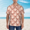 thumbnail image 2 of Fotbe goose bird and daisy Pattern Hawaiian Shirt for Men Unisex Summer Beach Casual Short Sleeve Cotton Linen Button Down Shirts,Medium, 2 of 7