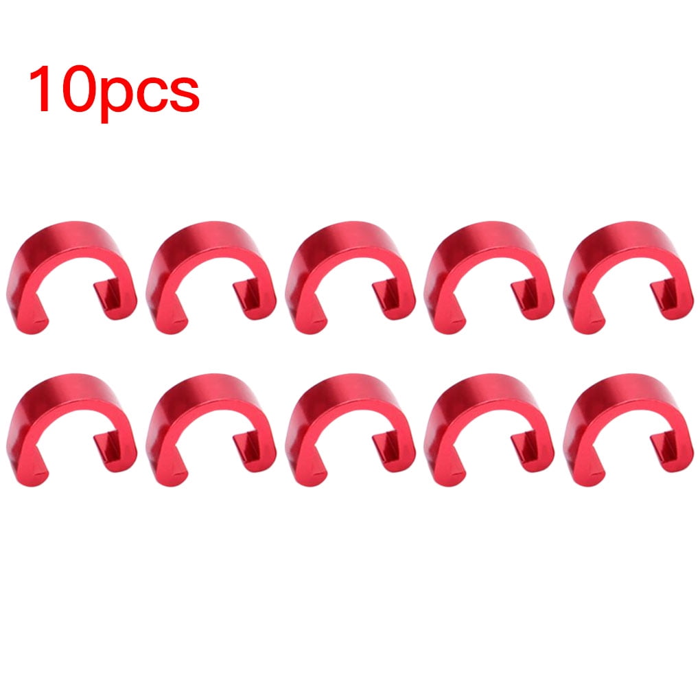 10pcs Bicycle Bike Cable Fixed Clamp C Clips Tubing Buckle Line Guide MTB Brake