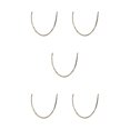 thumbnail image 2 of letairis Exquisite Workmanship Necklace Complements Any Style Easy Matching Necklaces gold 70cm 5Set, 2 of 6