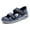 Blue, variant on Womens Flat Casual Sandals Adjustable Straps, Non-Slip Rubber Outsole, Shock-Absorbing Heel