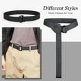 thumbnail image 2 of XIATIAN Men Canvas Belt Web Fabric Casual Belt with Black Double D-ring 1 1/2" Wide Set of 2, 2 of 5