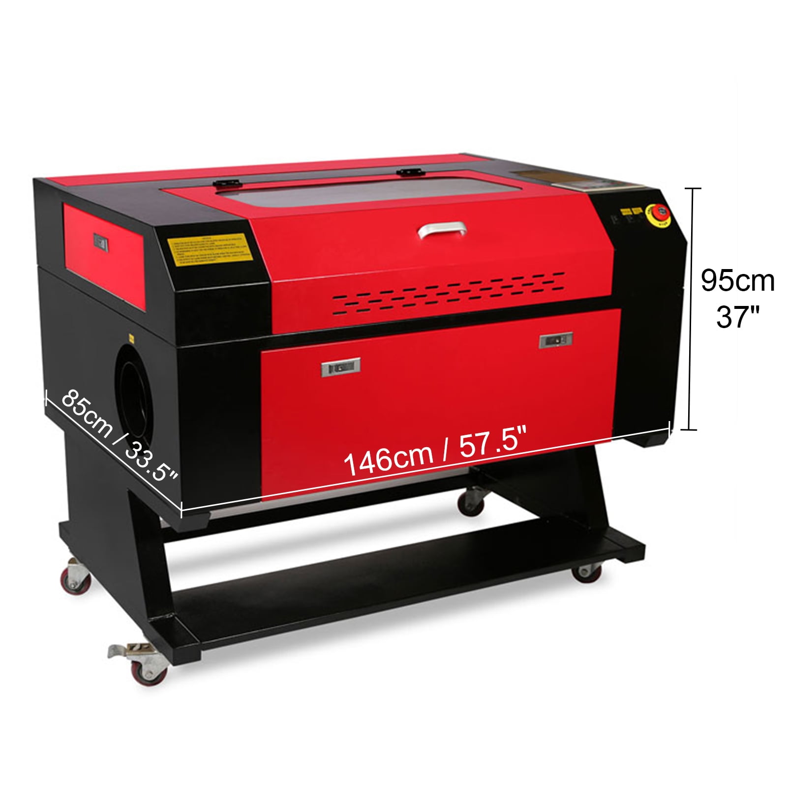SHENGJINSH 80W CO2 Laser Engraver, 19.7 IPS Laser Cutter Machine, Compatible with LaserDRW, CorelDRAW, AutoCAD, Windows, USB Drives for Wood Acrylic Fabric More