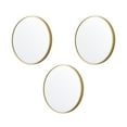 thumbnail image 5 of Mainstays Gold Round Small Decorative Wall Mirror Set, Set of 3 Multipack Mirrors, 5 of 9