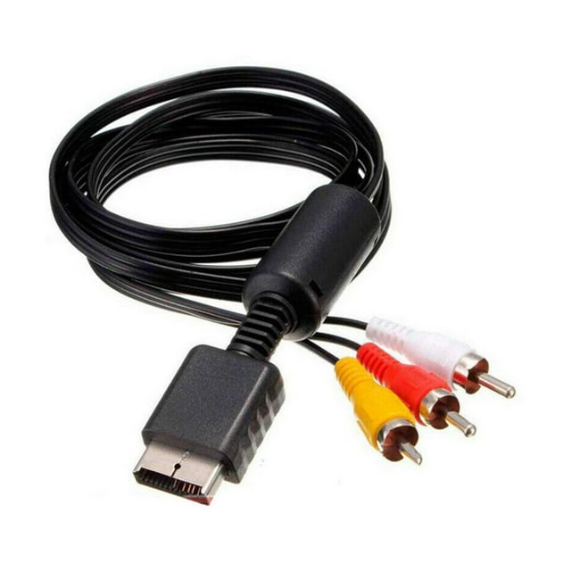5.9ft RCA AV Audio Video Cable TV Lead for PS1/2/3 Adapter HDMI Adapter Gaming Device Parts Accessories