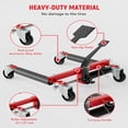 thumbnail image 5 of Ataucjin Car Dolly Set of 2, 3,000 LBS Capacity Hydraulic Car Wheel Dolly Jack, Heavy Duty Vehicle Positioning Dolly with Foot Pedal for Tire Auto Repair Moving, 5 of 7