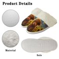 thumbnail image 6 of Chririnla Cattle Print Fuzzy Slippers Women Non Slip Sunflower Plush House Slippers Indoor Slipper with Fur Edges Outdoor Sneaker Slippers, 6 of 7