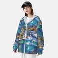 thumbnail image 5 of Gaeub Christmas Tree Men's and Women's UPF 50+ Long-Sleeved Sun Protection Clothing, Fishing Shirt Long Sleeve Zip - Small, 5 of 9