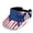 American Flag, variant on Chririnla Flame Pattern Empty Top Sun Visor, Polyester Fabric Adjustable Back Strap Sun Visor Cap Breathable Top Visor Hat for Women