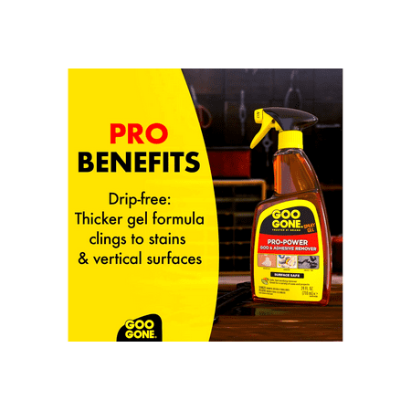 2PK-Goo Gone Pro-Power Adhesive Remover, Citrus, 24oz Spray Bottle