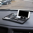 thumbnail image 4 of Car Slip Mat Silic Temporary Parking Card Number Plate Mount Holder Pad Cell Phs - Black, 4 of 6