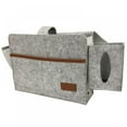 thumbnail image 1 of Felt Storage Caddy With Tissue Box And Water Bottle Holder, 1 of 7