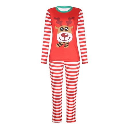 

Autumn and Winter Loungewear Pajamas Female Printed Long-Sleeved Casual Parent-Child Suit